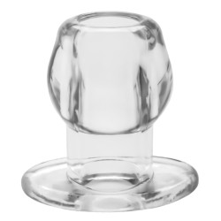 Perfect Fit Ass Tunnel Plug Silicone Transparent Extra-Large 9 x 7 cm